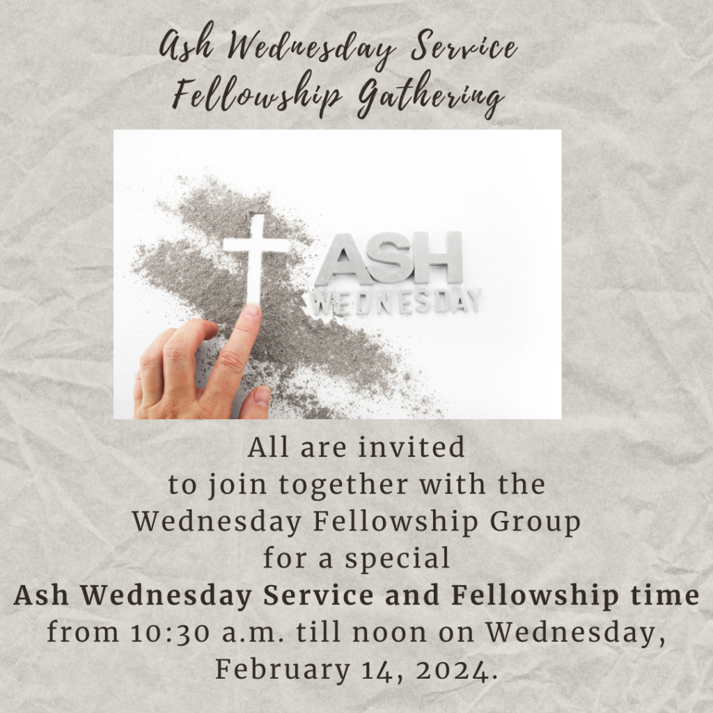 Ash Wednesday Service CPC Hamilton